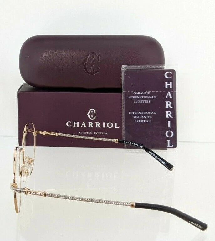 Brand New Authentic Charriol Eyeglasses PC 71022 PC71022 C02 51mm Black Gold