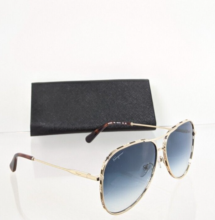 Brand New Authentic Salvatore Ferragamo SF268S 792 Gold 62mm 268 Frame