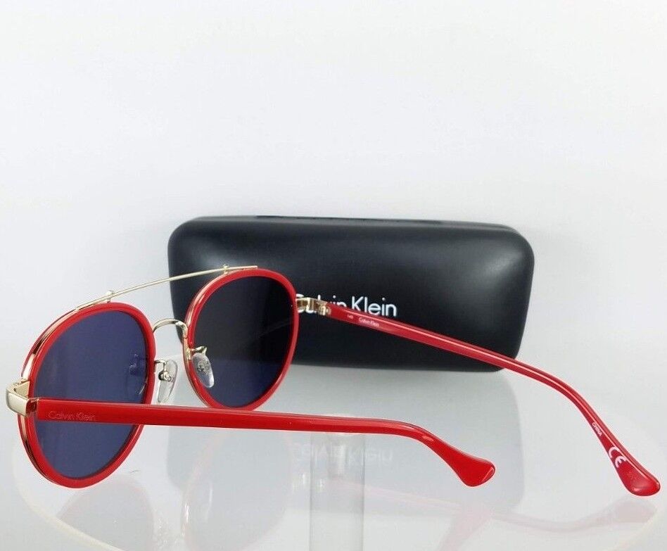 Brand New Authentic Calvin Klein Sunglasses CK 1225S 628 Red Gold Frame