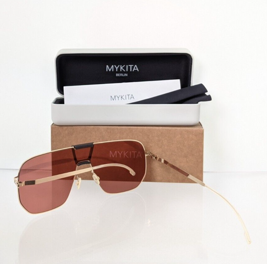 Brand New Authentic MYKITA Sunglasses Mylon Hybrid Cayenne Col. 307 Gold Frame