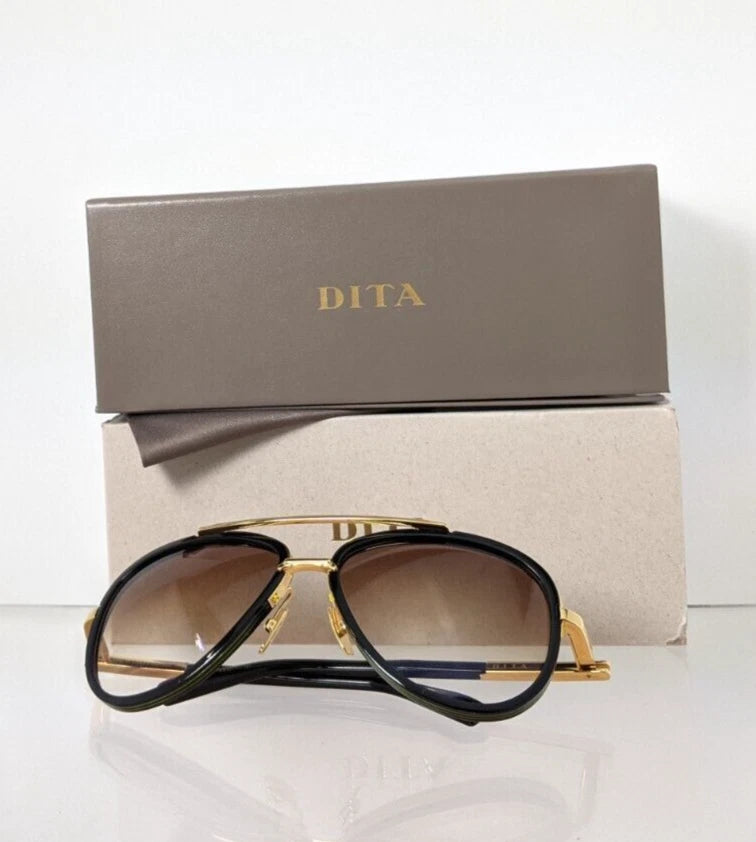 New Authentic Dita Sunglasses Mach Two DRX 2031B Black Gold 60mm Made in Japan