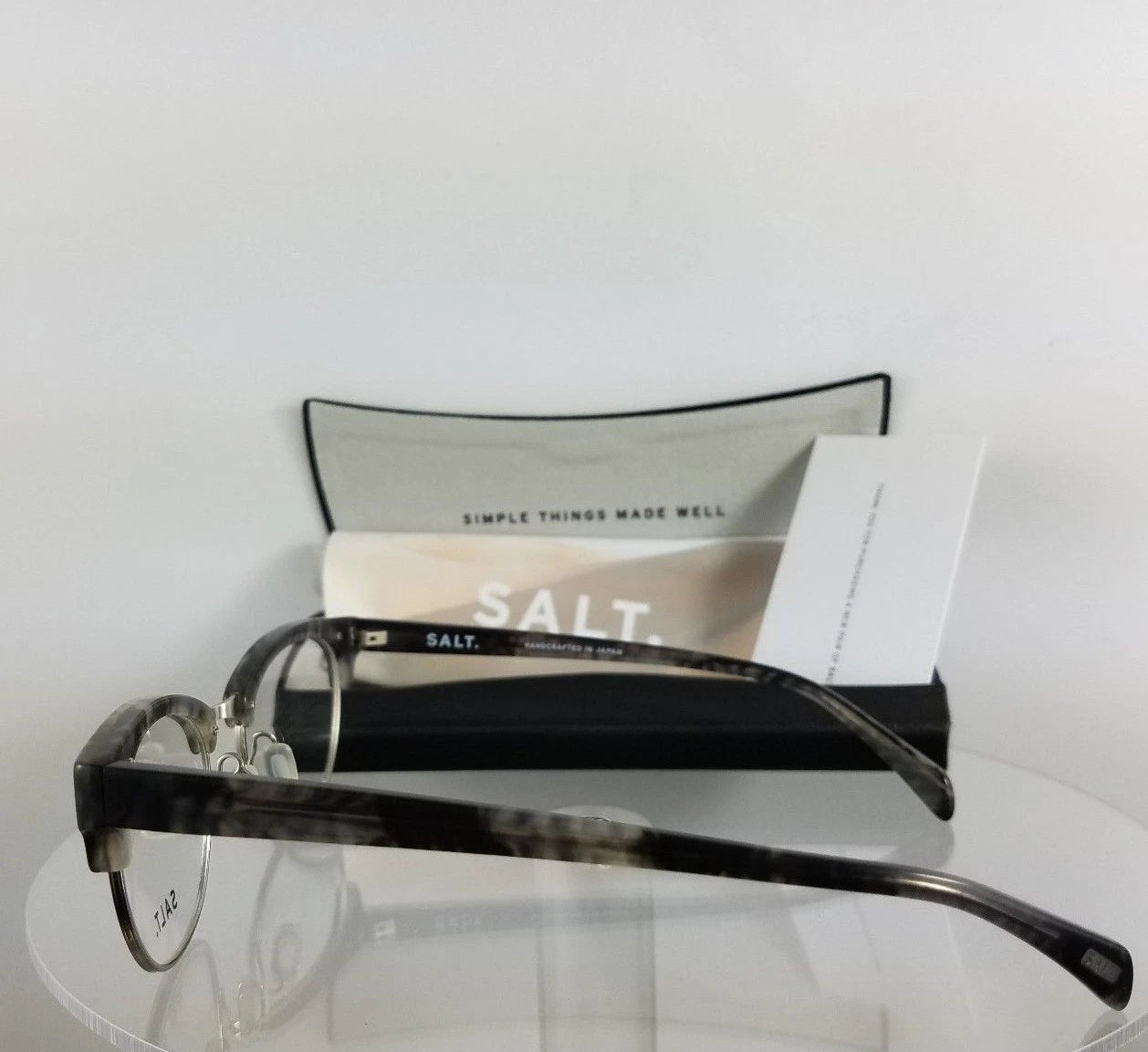 Brand New Authentic SALT Eyeglasses KRIS KRIS Charcoal 50mm Frame