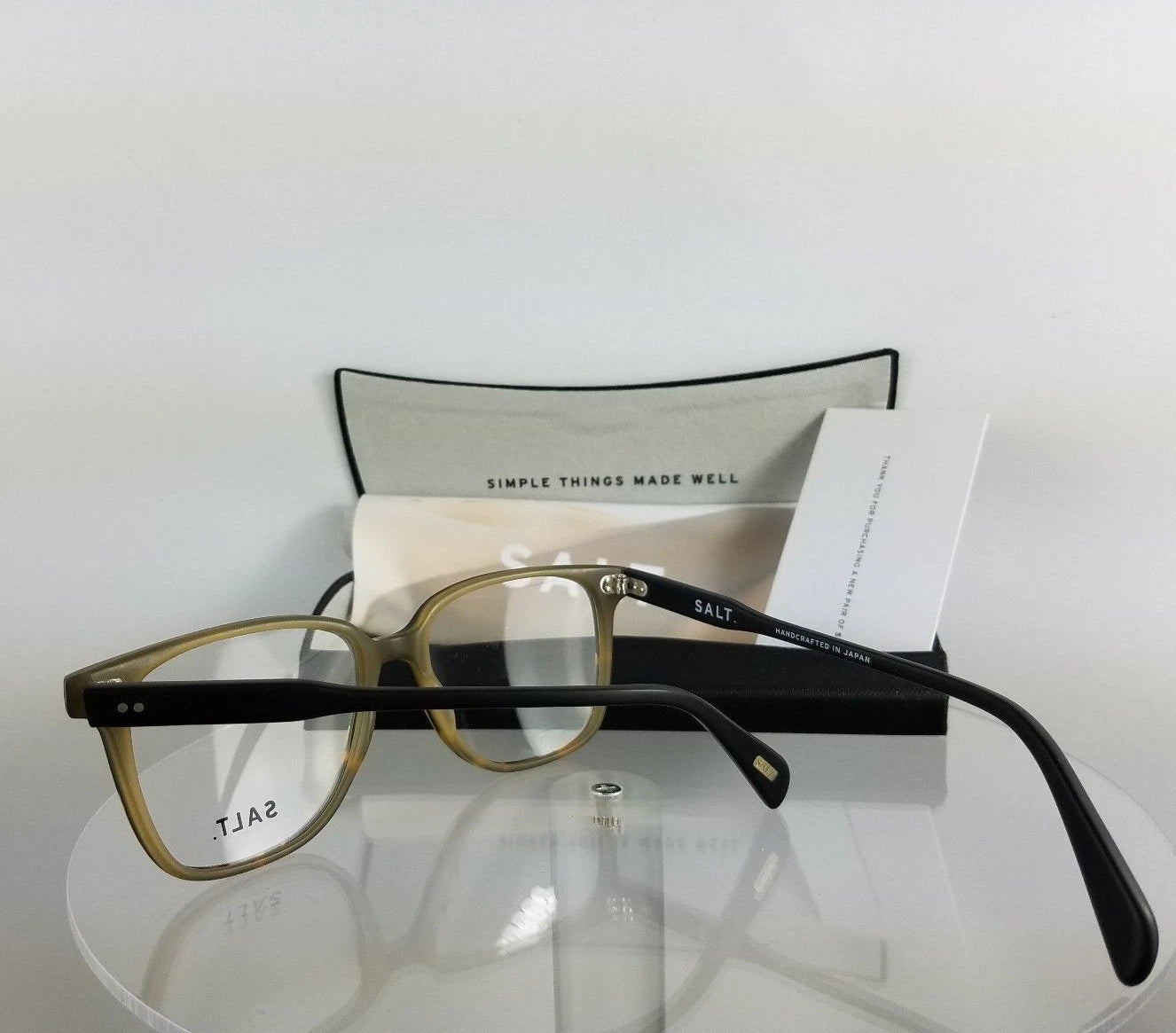 Brand New Authentic SALT Eyeglasses STEPH MBKH Tortoise Black Frame 51mm