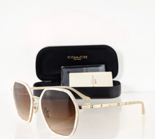 Brand New Authentic Coach Sunglasses HC 7167 944374 Cream Pearl