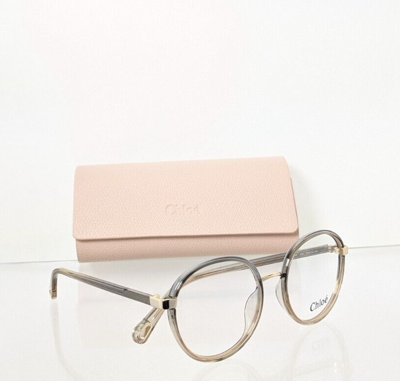 Brand New Authentic Chloe Eyeglasses CE 0033 002 51mm Clear & Gold 0033O Frame