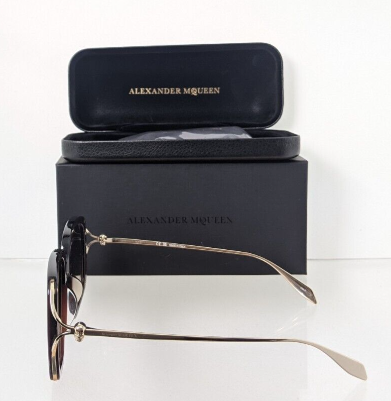 Brand New Authentic Alexander McQueen Sunglasses AM 0374 Brown 002 54mm Frame