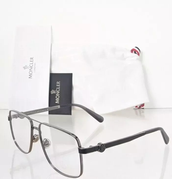 Brand New Authentic Moncler Eyeglasses ML 5178 008 55mm Gunmetal Frame