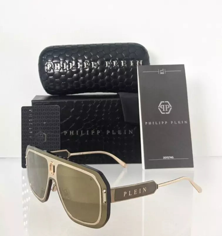 New Authentic Philipp Plein Sunglasses SPP 050 Col 300G Adventure SPP050 Frame