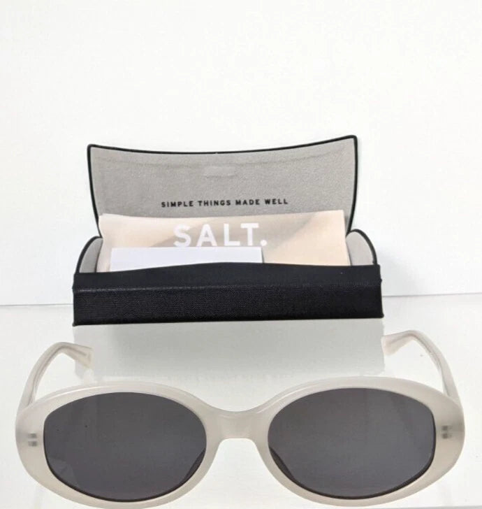 New Authentic Salt Sunglasses NADINE MOW Polarized Ivory 52mm Frame