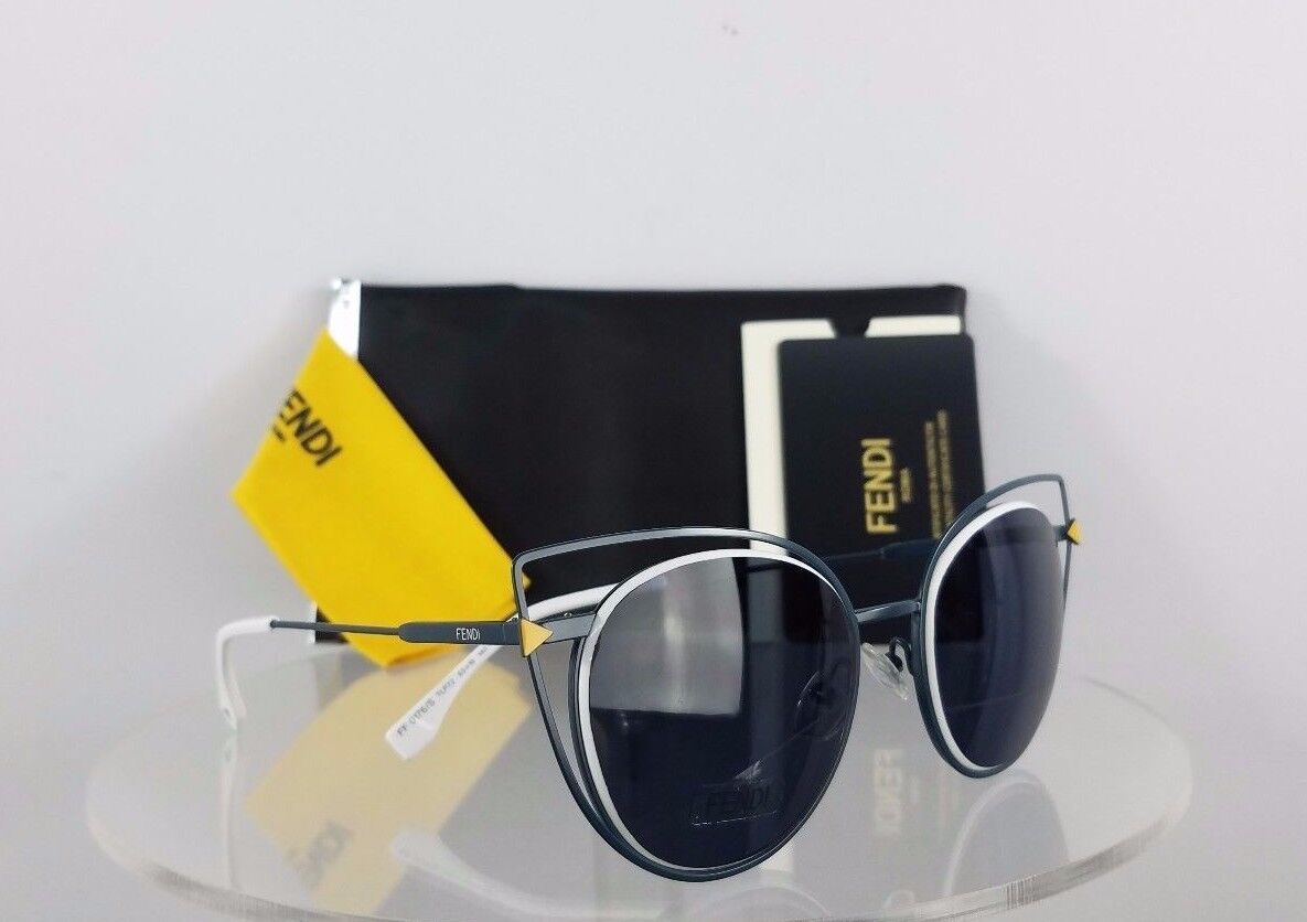 Brand New Authentic Fendi FF 0176/S Sunglasses TLP72 Blue White Frame 53mm