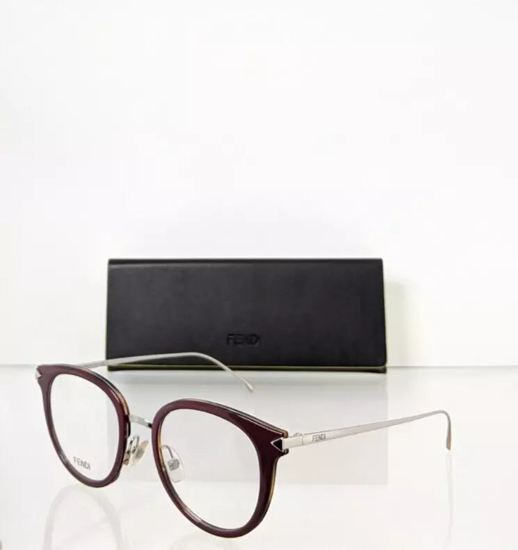 Brand New Authentic Fendi Eyeglasses 0166 V52 48mm Burgundy Frame 0166