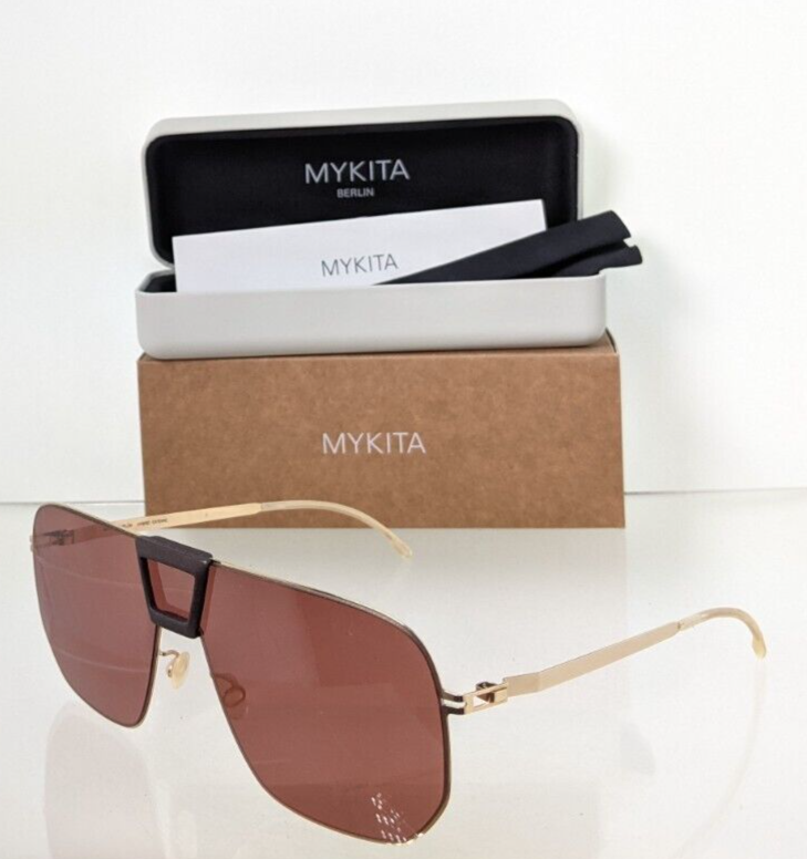 Brand New Authentic MYKITA Sunglasses Mylon Hybrid Cayenne Col. 307 Gold Frame