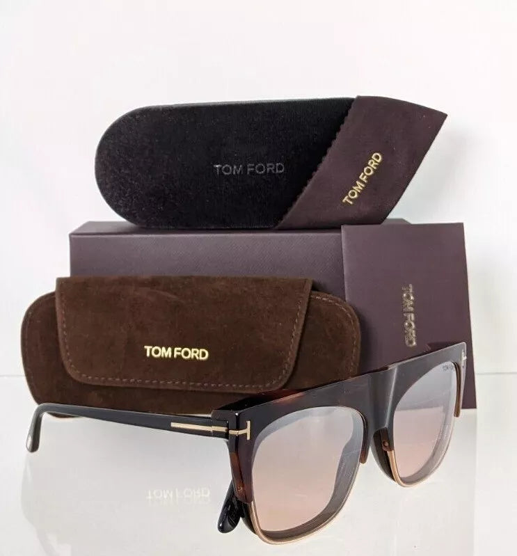 Brand New Authentic Tom Ford TF 5690 Eyeglasses 001 FT 5690-B 55mm with Clip on