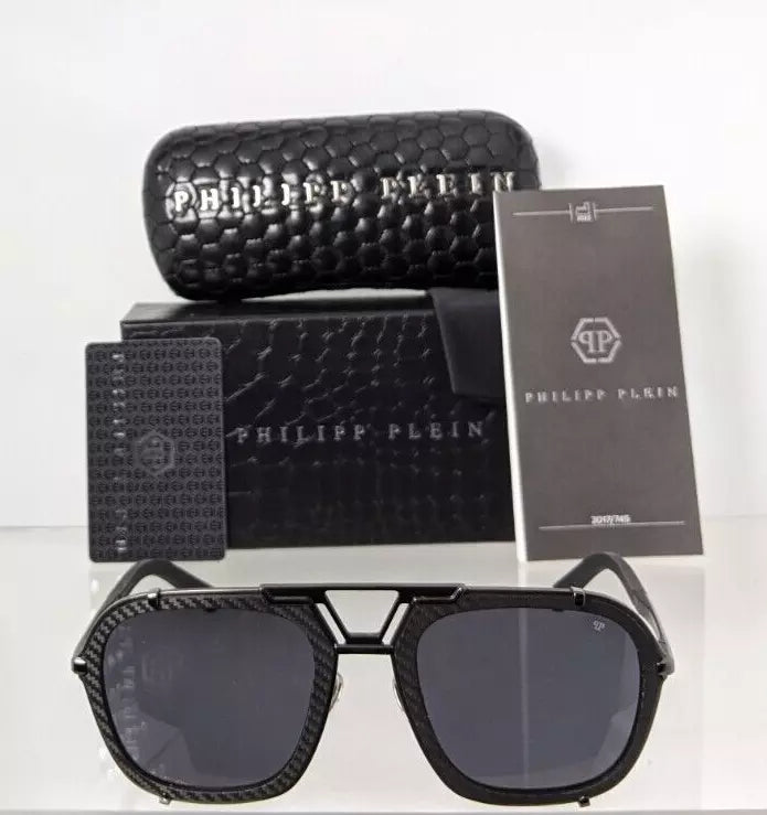 New Authentic Philipp Plein Sunglasses SPP 010 Col 0584 Signature SPP010 Frame