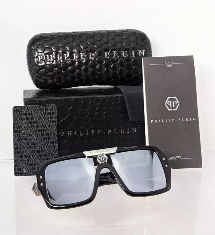 New Authentic Philipp Plein Sunglasses SPP 079 Col 700W Plein Badge SPP079 Frame