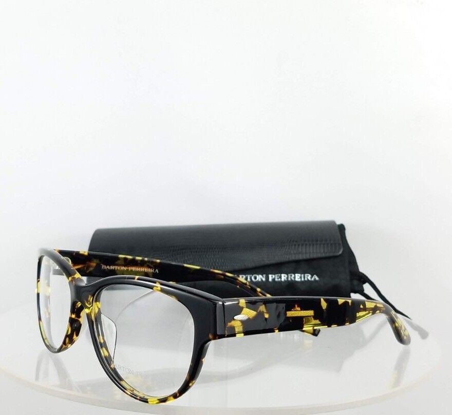 Brand New Authentic Barton Perreira Eyeglasses Brooke Af 53Mm Hec Tortoise Frame