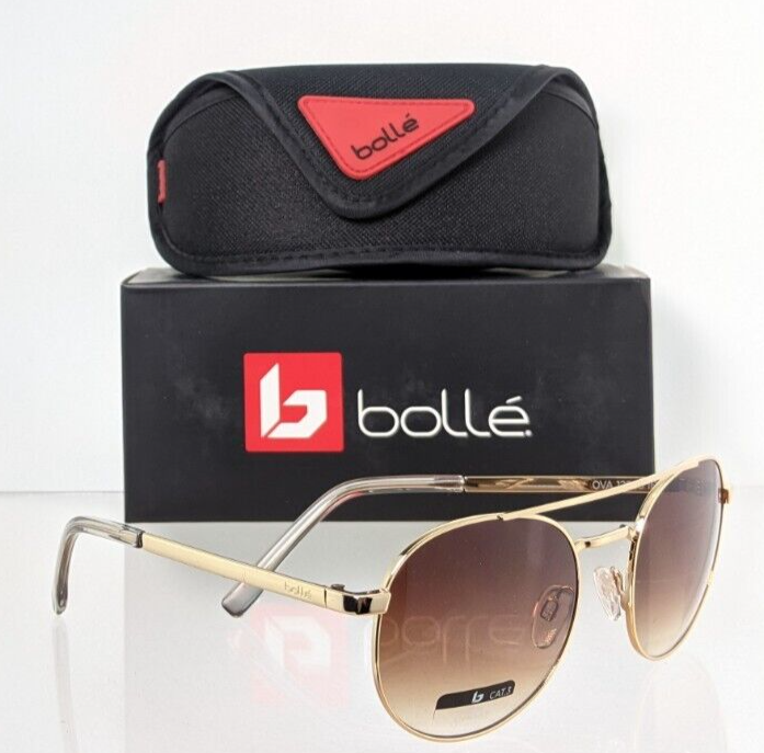 Brand New Authentic Bolle Sunglasses Ova 12586 IB Gold Frame