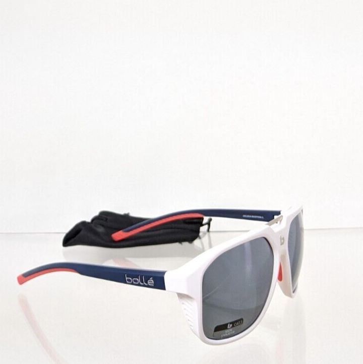 Brand New Authentic Bolle Sunglasses Arcadia White Navy Frame