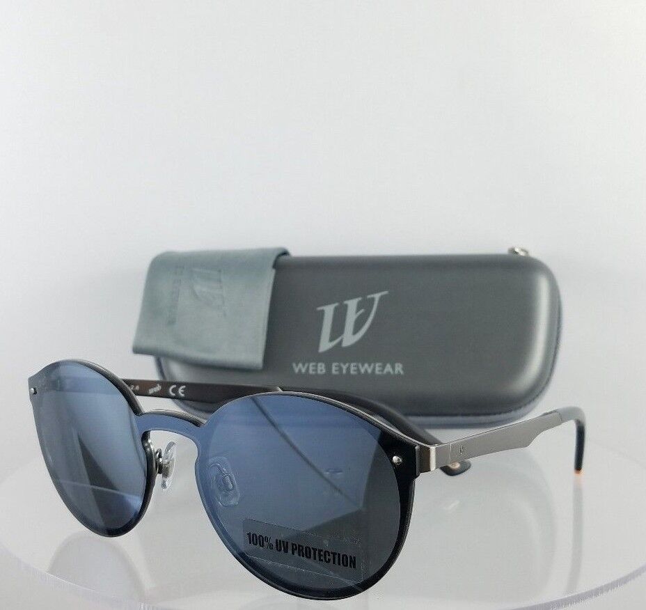 Brand New Authentic Web Sunglasses WE 0203 Col. 09C Silver 134mm Frame 203