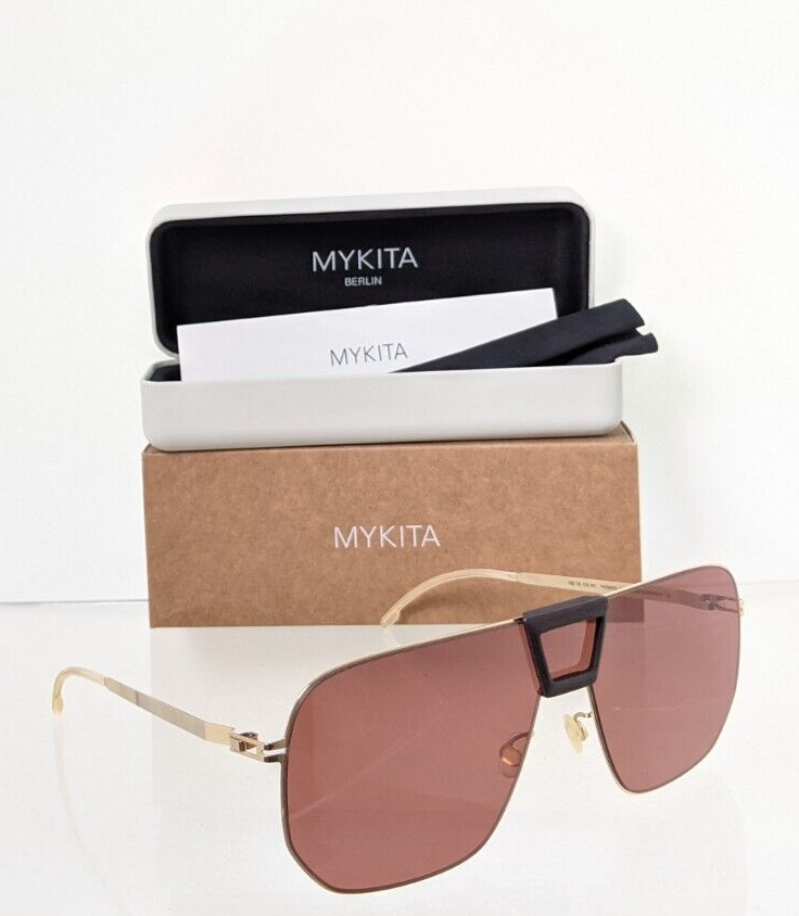 Brand New Authentic MYKITA Sunglasses Mylon Hybrid Cayenne Col. 307 Gold Frame