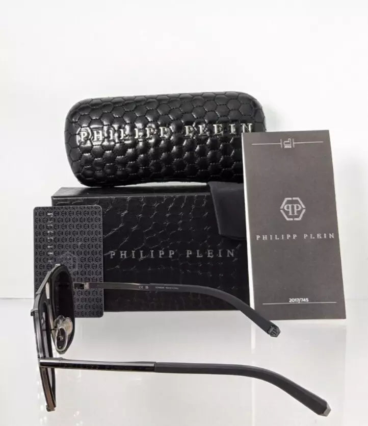 New Authentic Philipp Plein Sunglasses SPP 010 Col 0584 Signature SPP010 Frame