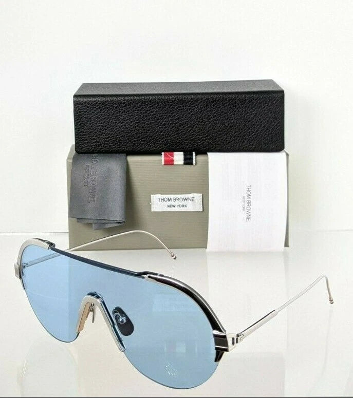 Brand New Authentic Thom Browne Sunglasses TBS 811-144-02 Silver TBS811