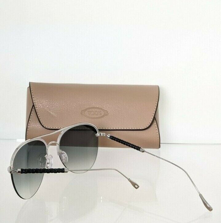 Brand New Authentic Tod's Sunglasses TO 233 16B 57mm Silver Frame TO233