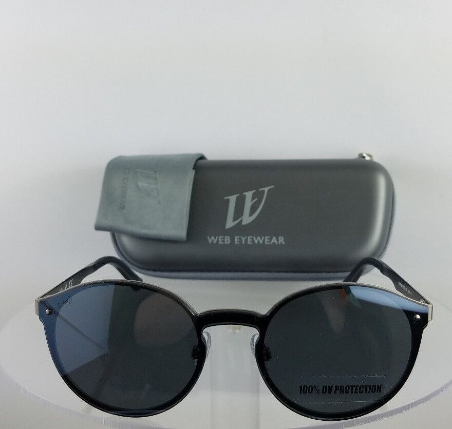 Brand New Authentic Web Sunglasses WE 0203 Col. 09C Silver 134mm Frame 203