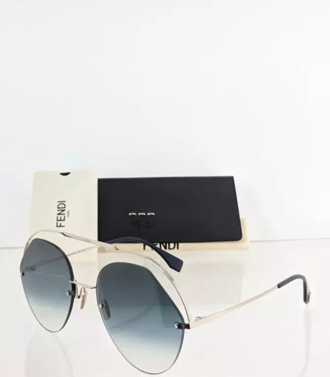 Brand New Authentic Fendi Sunglasses FF 0326/S PJP08 Silver 0326 Frame