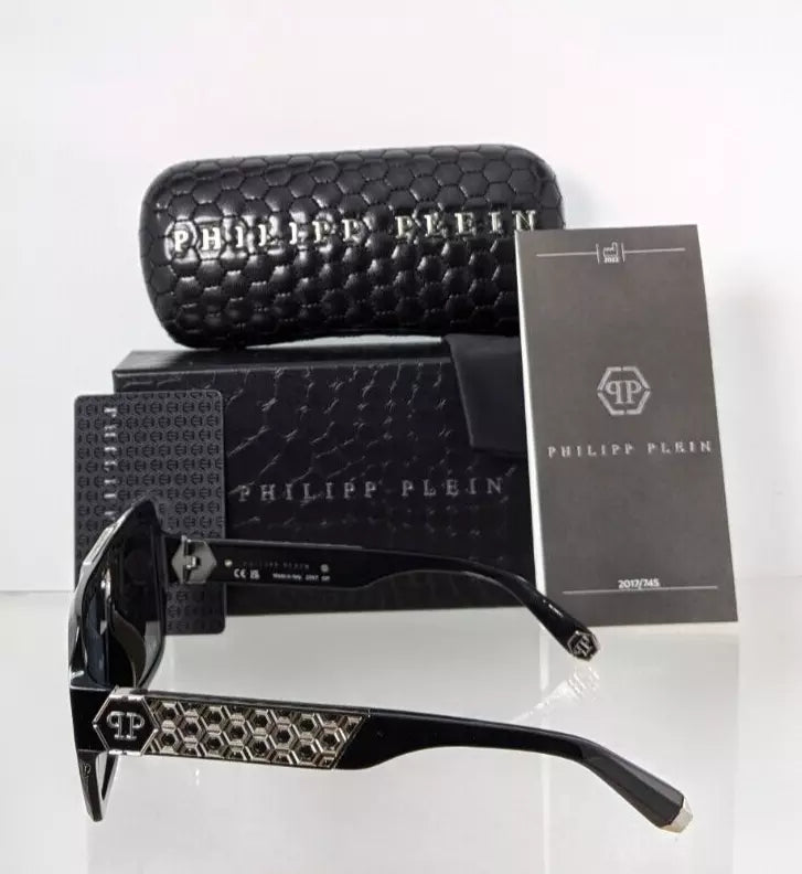 New Authentic Philipp Plein Sunglasses SPP 079 Col 700W Plein Badge SPP079 Frame