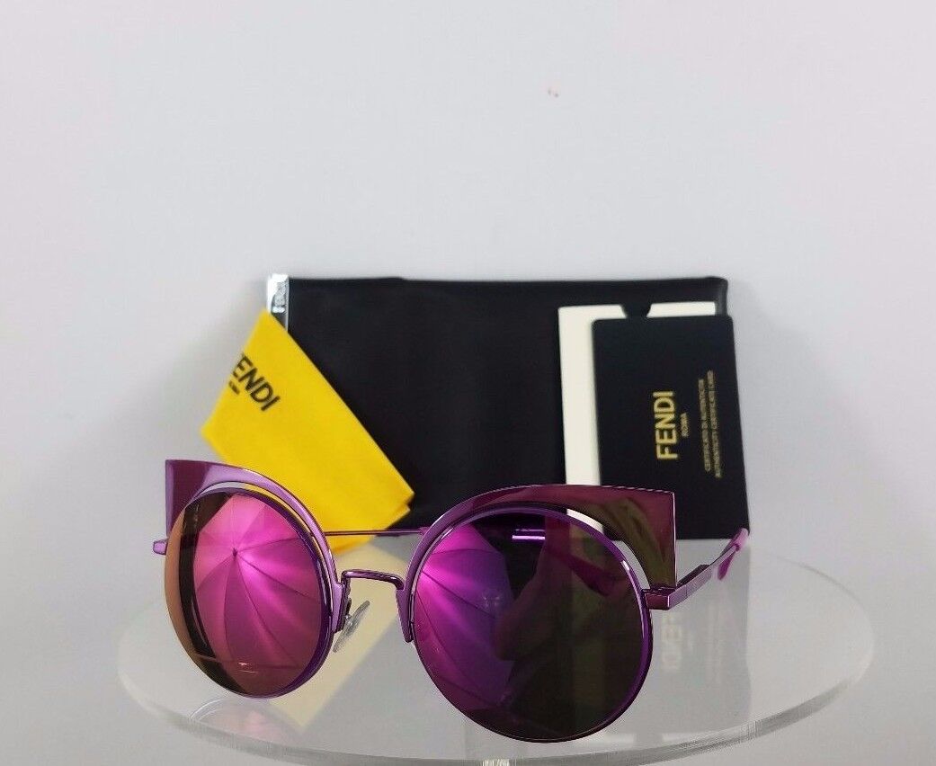 Brand New Authentic Fendi FF 0177/S Sunglasses QZHPE Violet Mirror 53mm 0177