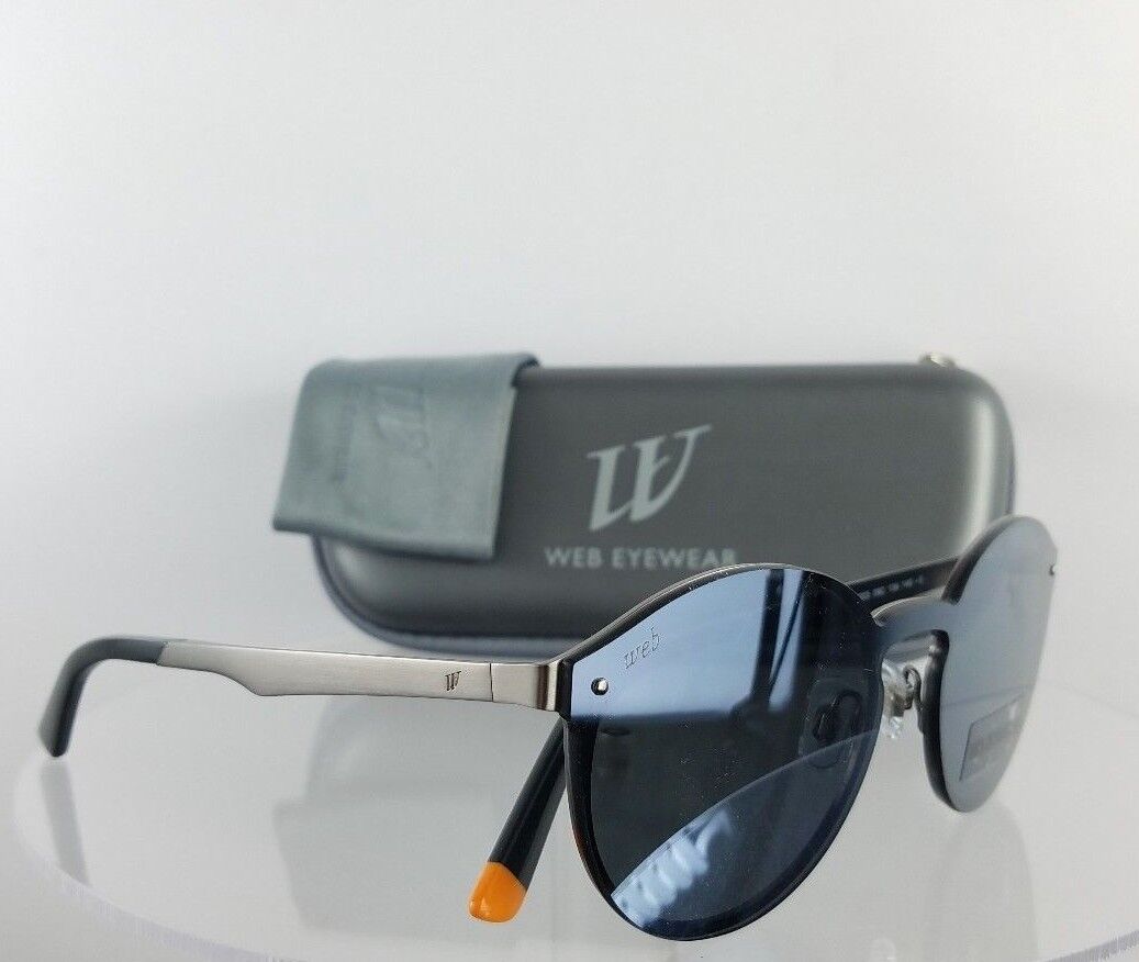 Brand New Authentic Web Sunglasses WE 0203 Col. 09C Silver 134mm Frame 203