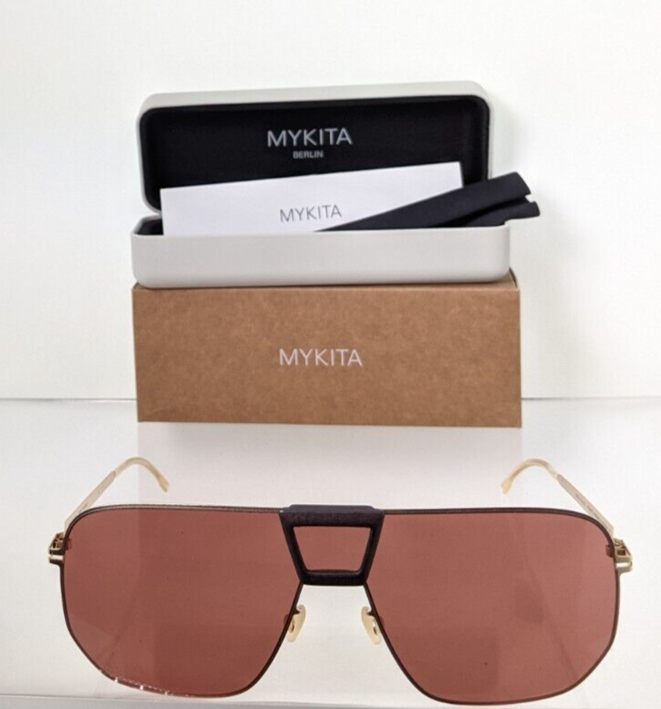 Brand New Authentic MYKITA Sunglasses Mylon Hybrid Cayenne Col. 307 Gold Frame