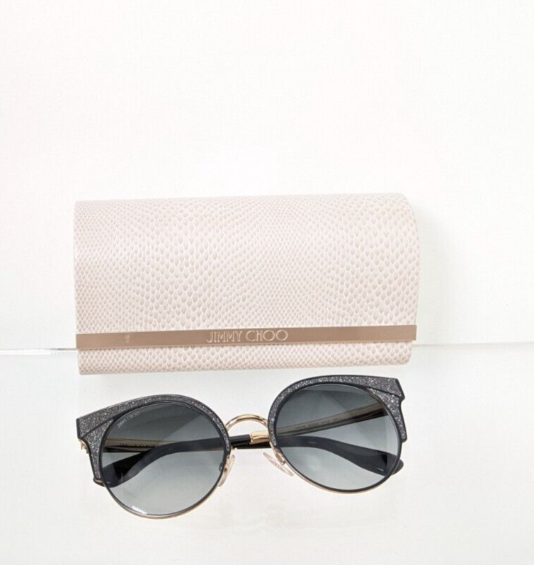 Brand New Authentic Jimmy Choo Sunglasses ORA/S 1KK9O Black Gold Frame ORA