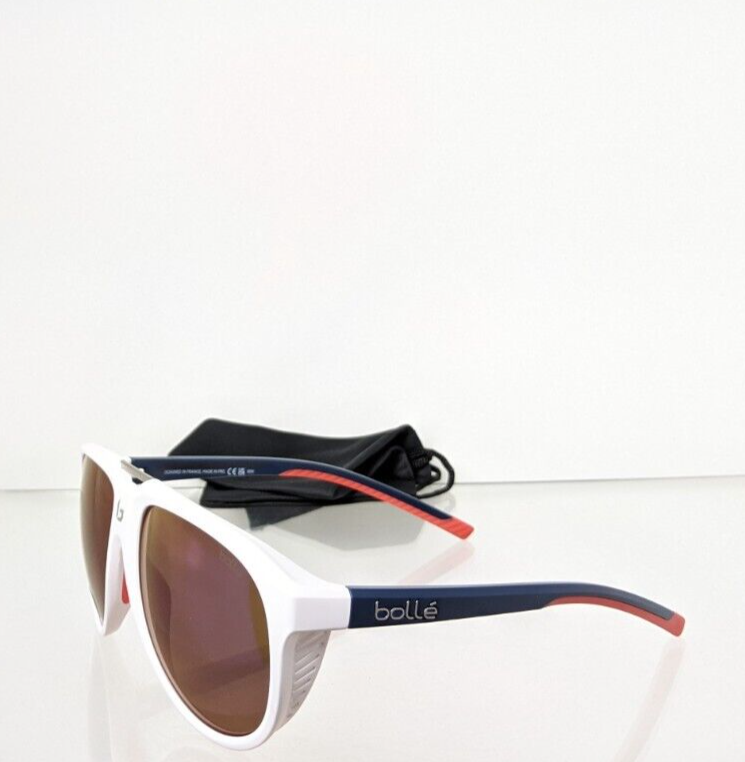 Brand New Authentic Bolle Sunglasses Euphoria Navy/White Frame