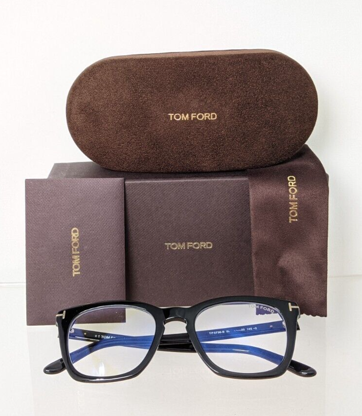 Brand New Authentic Tom Ford TF 5736 Eyeglasses 001 Frame FT 5736-B 50mm