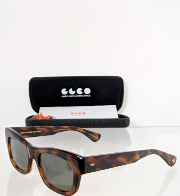 Brand Authentic Garrett Leight Sunglasses WOZ SPBRNSH 49mm Tortoise Frame