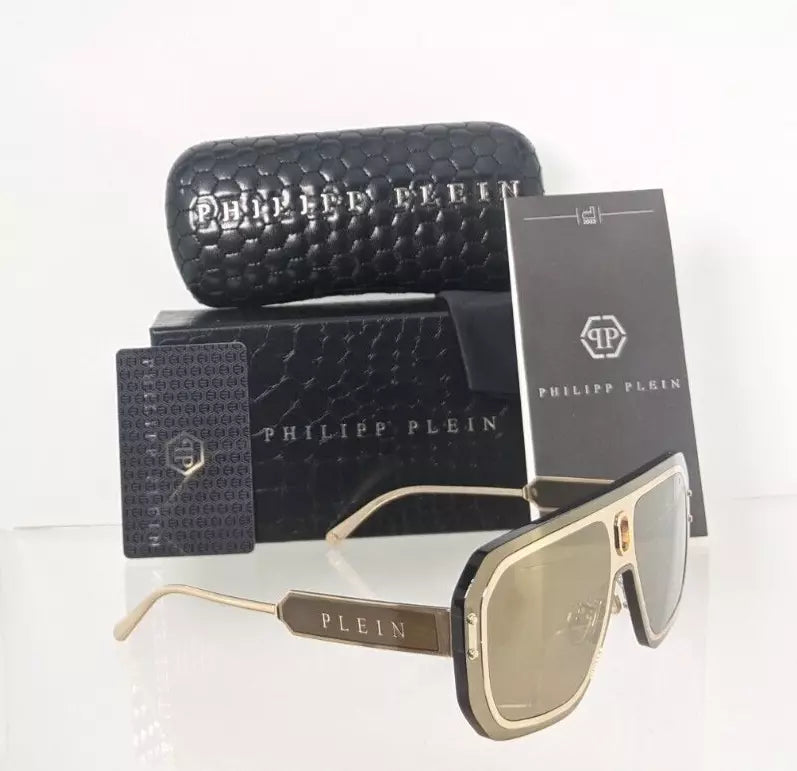 New Authentic Philipp Plein Sunglasses SPP 050 Col 300G Adventure SPP050 Frame