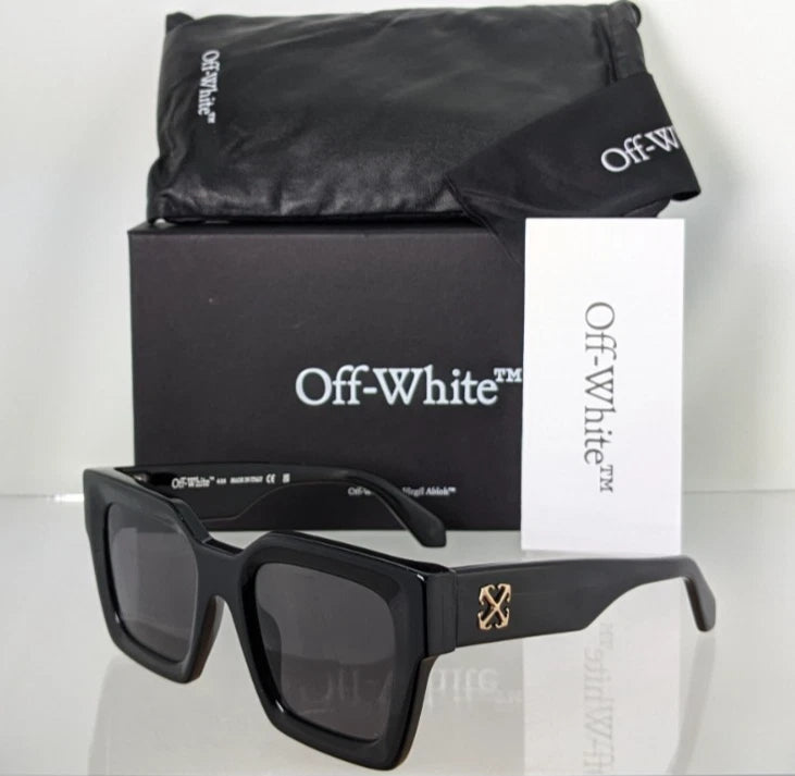 New Authentic OFF WHITE Sunglasses JACKSON 1007 Black OERI 131