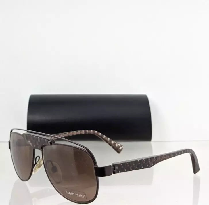 Brand New Authentic Alain Mikli Sunglasses AL 1208 MO5D Brown AL1208