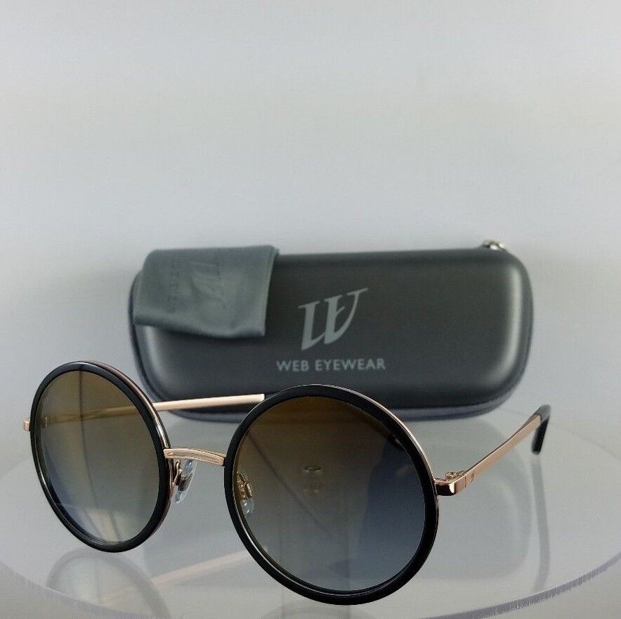 Brand New Authentic Web Sunglasses WE 200 Col. 01G Black Gold 52mm Frame 0200