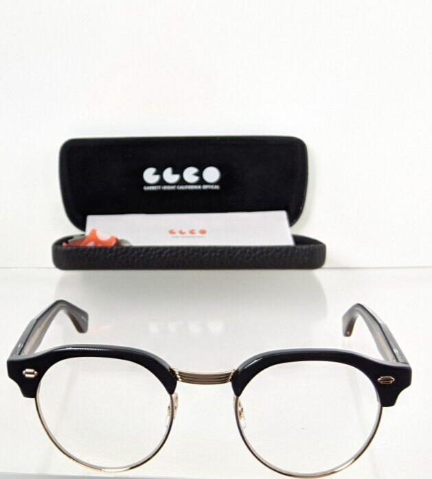 Brand New Authentic Garrett Leight Eyeglasses OAKWOOD BK-G 47mm