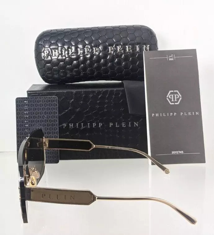 New Authentic Philipp Plein Sunglasses SPP 050 Col 300G Adventure SPP050 Frame