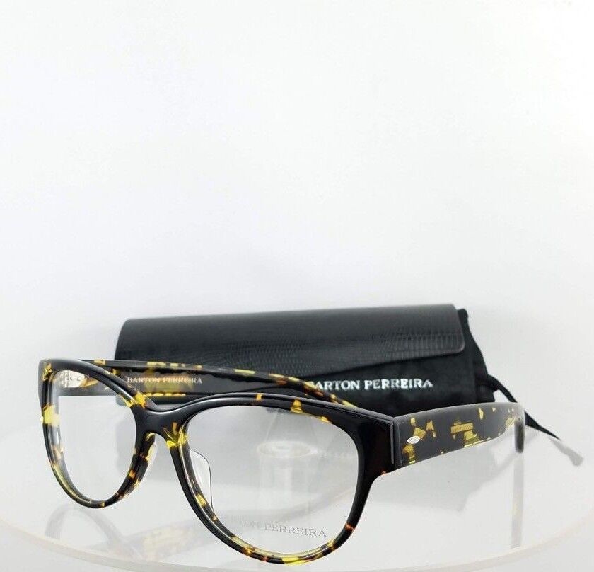 Brand New Authentic Barton Perreira Eyeglasses Brooke Af 53Mm Hec Tortoise Frame