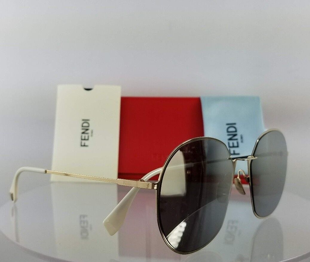Brand New Authentic Fendi FF 0313/S Sunglasses J5GUE Silver Frame 0313