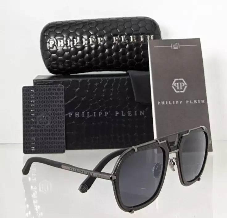 New Authentic Philipp Plein Sunglasses SPP 010 Col 0584 Signature SPP010 Frame