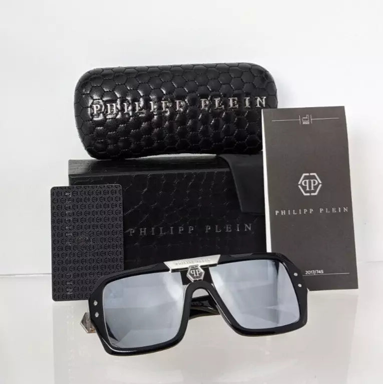 New Authentic Philipp Plein Sunglasses SPP 079 Col 700W Plein Badge SPP079 Frame