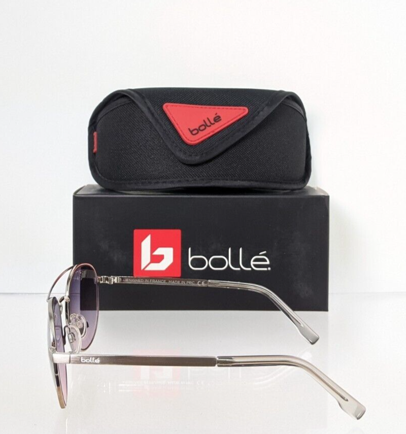 Brand New Authentic Bolle Sunglasses Ova 12590 GZ Silver Frame