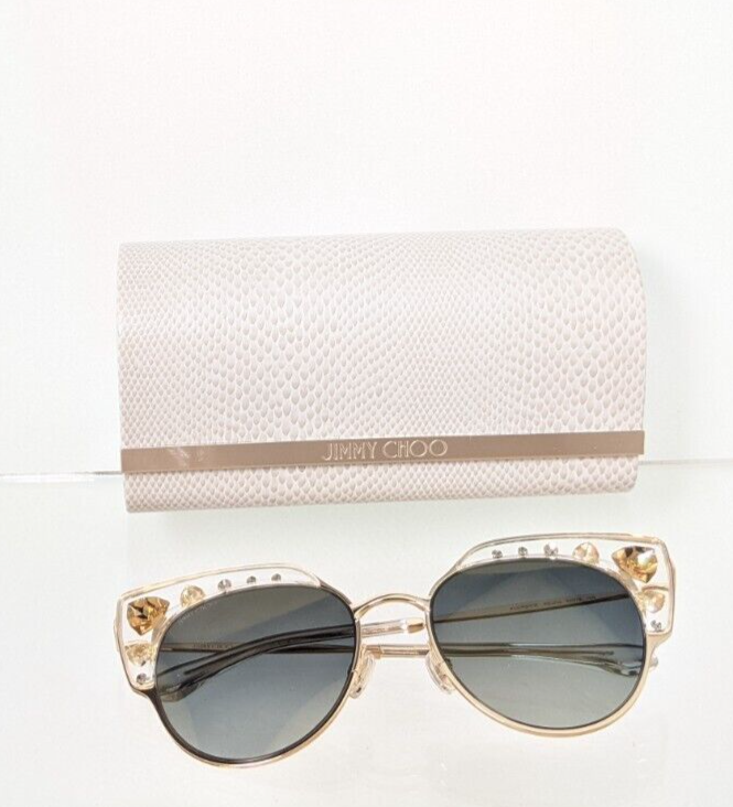 Brand New Authentic Jimmy Choo Sunglasses Audrey /S REJFQ Crystal/Gold Frame
