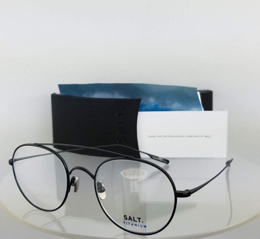 Brand New Authentic Salt Eyeglasses Bridges Bs Matte Black 51Mm Titanium Frame